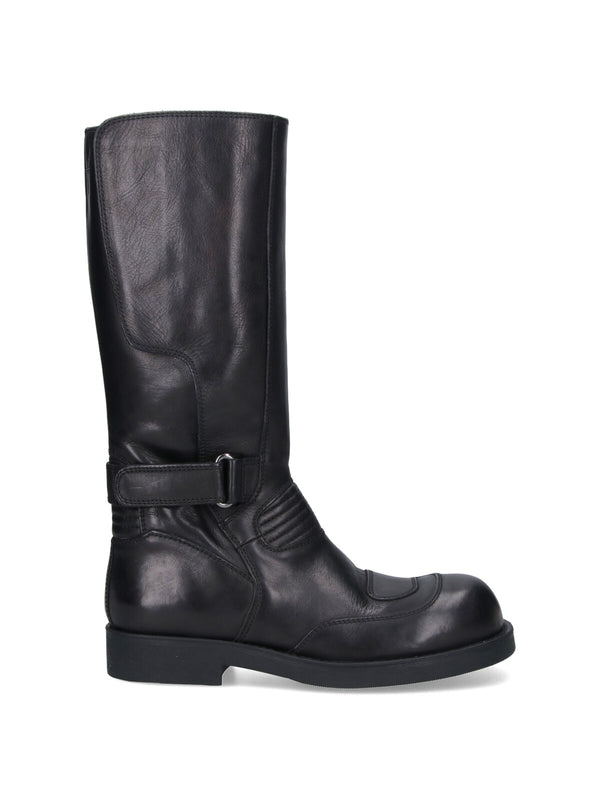 Mm6 Maison Margiela Black Middle Boots