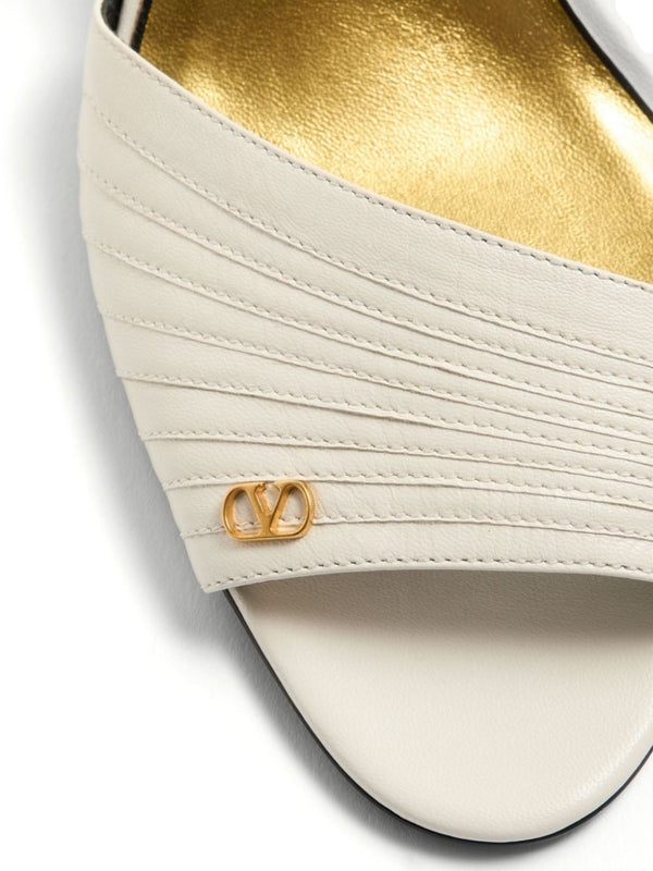 Valentino White Sandal Heels