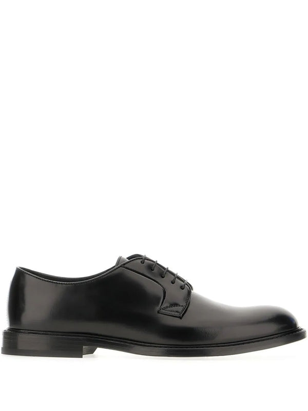 Derby Leather Lace-Up Shoes