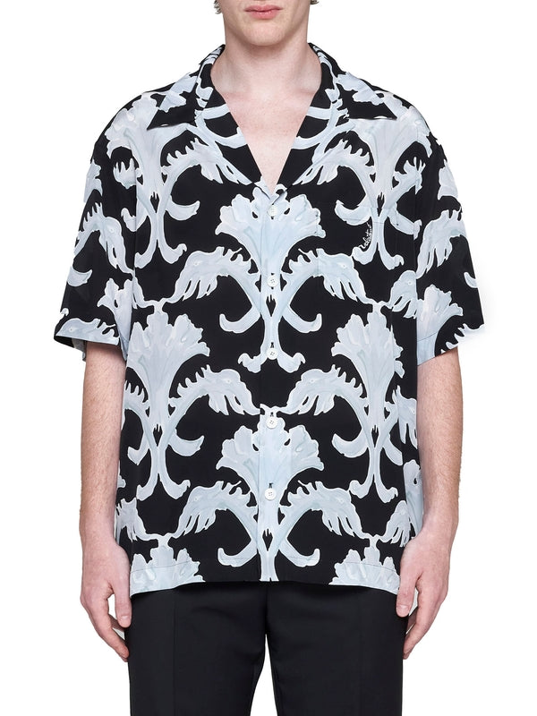 Allover Printing Silk Shirt