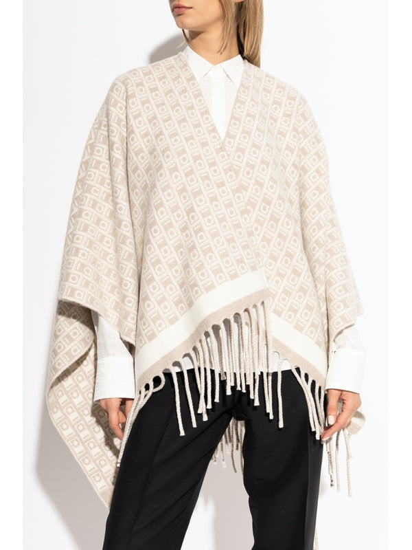 Monogram Wool Cape