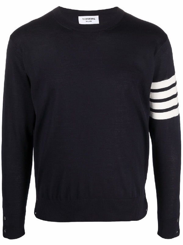 4-Bar Armband Crewneck Wool
  Knit