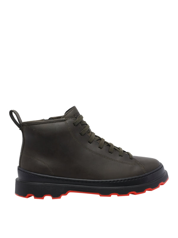 Camper Green Lace-Up Boots