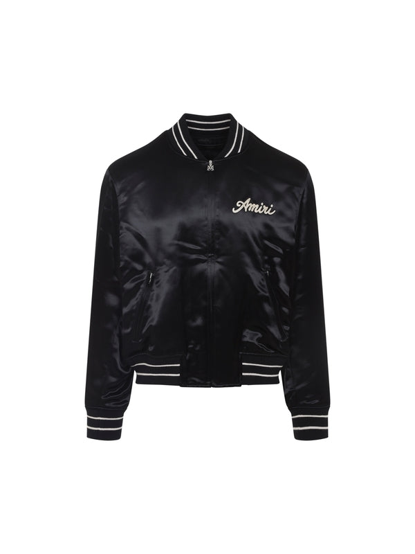 Amiri Black Bomber Jacket