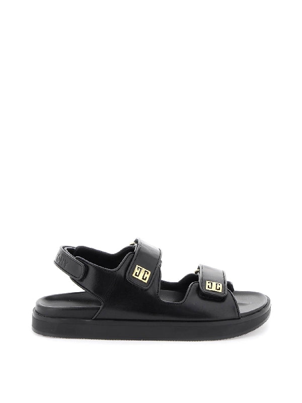 4g Metal Logo Velcro Strap Sandal - Jente