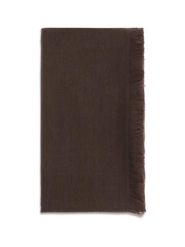 Brunello Cucinelli Brown Wool Mufflers