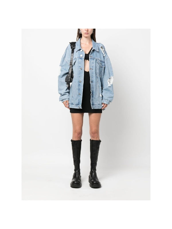 Distressed Denim Jacket