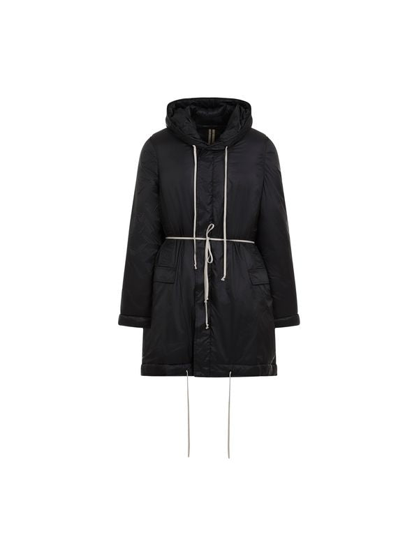 Drawstring Nylon Parka