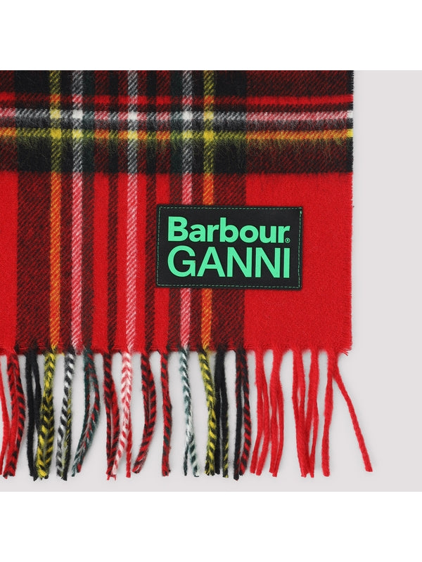Barbour Red Wool Mufflers
