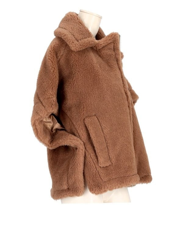 Teddy Shearling Zip-up Jacket