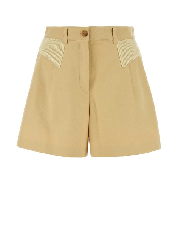 Paris Logo Cotton Shorts