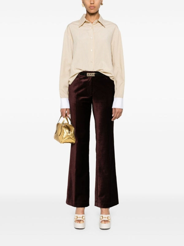 Velvet Flare Pants