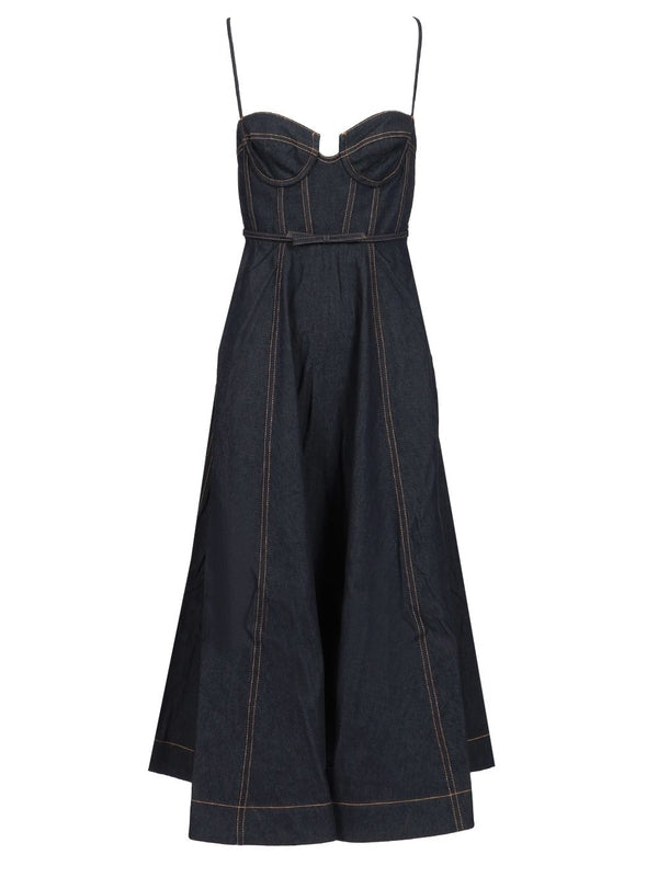 Crush Corset Denim Dress