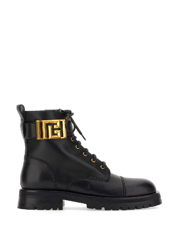 Monogram Buckle Strap Romi Boots