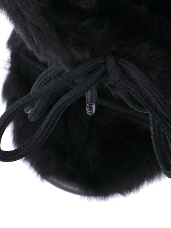 Fake Fur Lace-Up Boots