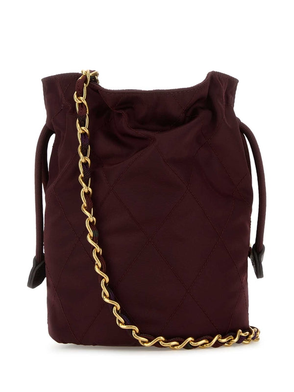 Horseshoe Burgundy Bucket Bags