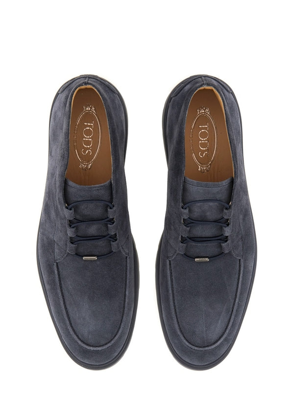 Tod'S Blue Lace-Up Boots