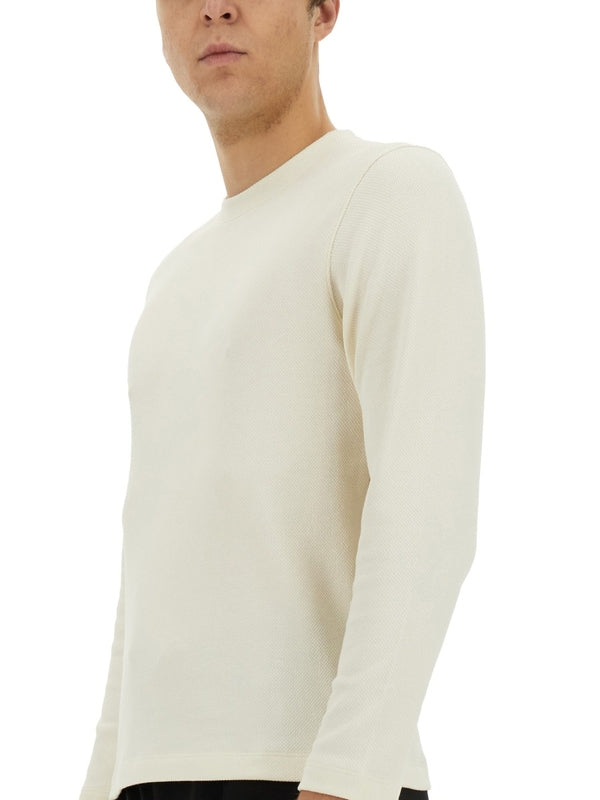 Crewneck Cotton Blend Knit