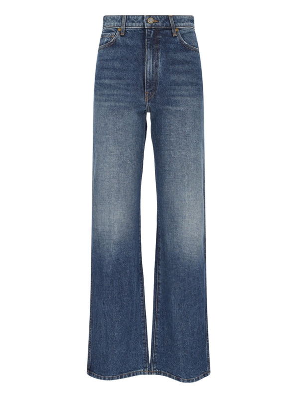 KHAITE - Danielle Straight Denim Pants - Jente