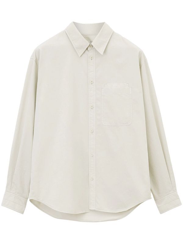 Chest Double Pocket Cotton Shirt