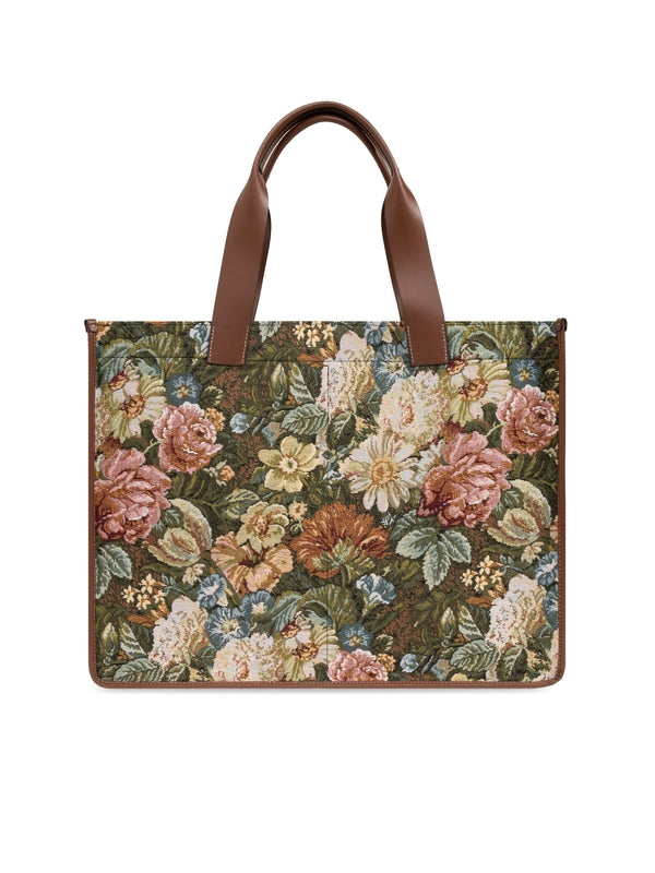 Cabas Logo Flower Jacquard
  Tote Bag