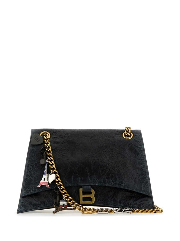 Balenciaga Crush Medium Black Crossbody & Shoulder Bags