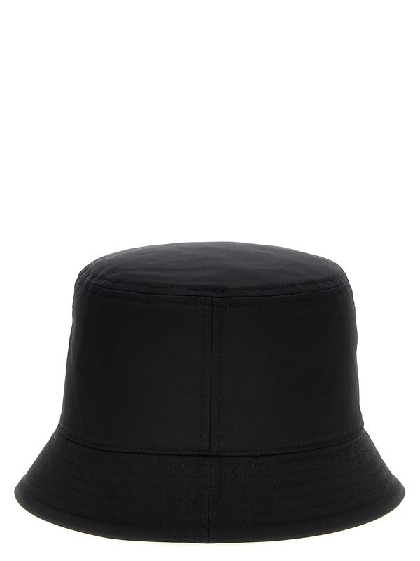 V Logo Decorated Bucket Hat