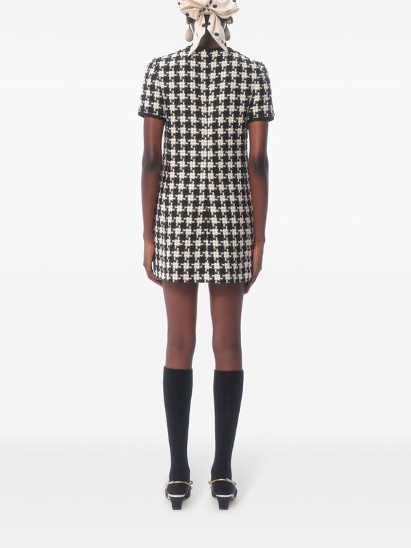 Houndstooth
  Check Mini Dress