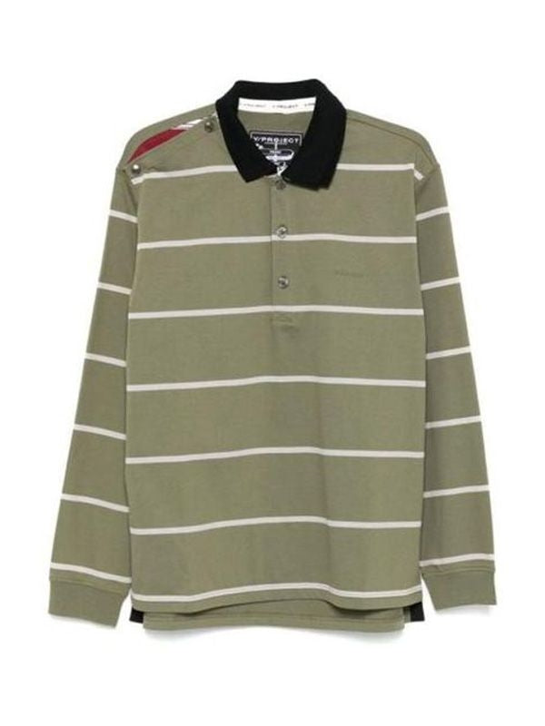 マルチパネルコットンポロシャツ