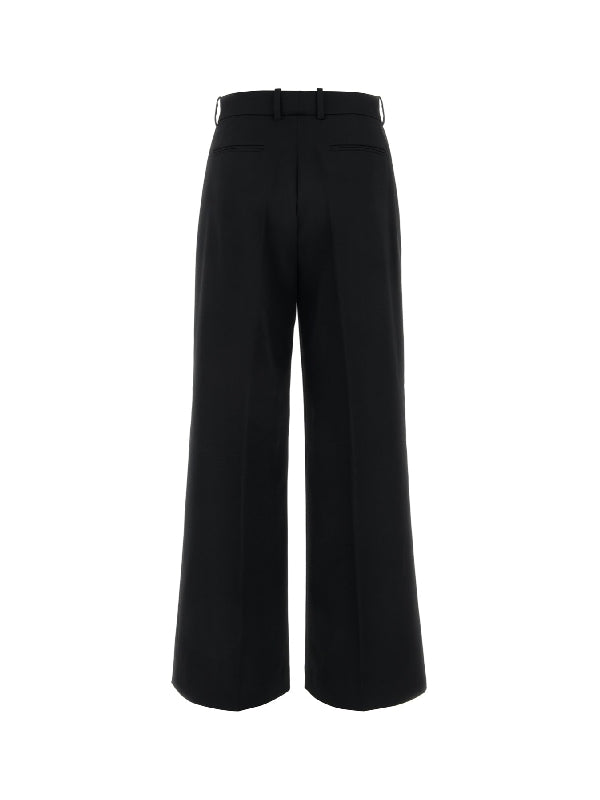 Black Wool Tailored Pants