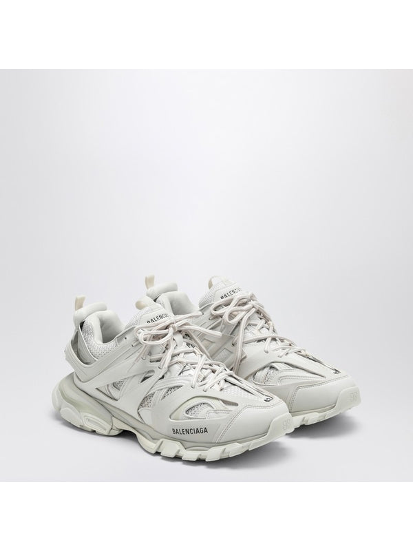 Track White Low-Top Sneakers