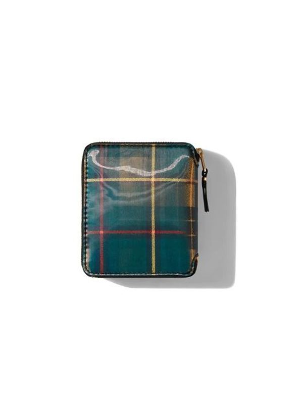 Tartan Check Leather Wallet