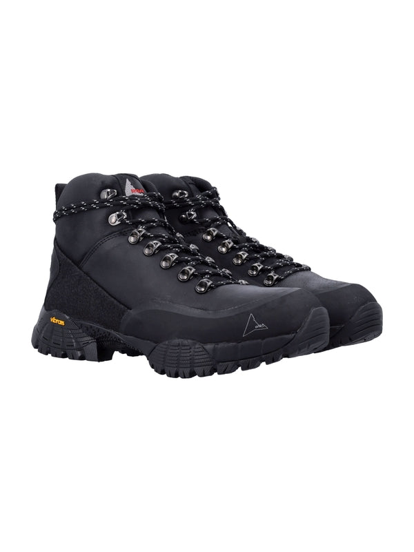Loa Black Lace-Up Boots