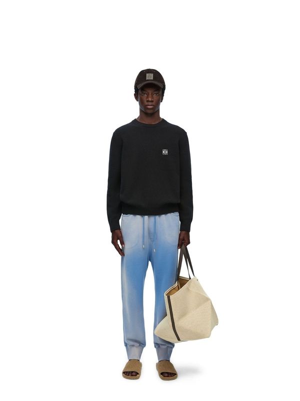 Anagram Logo Embroidered Wool Sweater