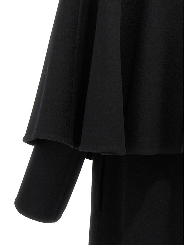 Wool Cashmere Cape Coat