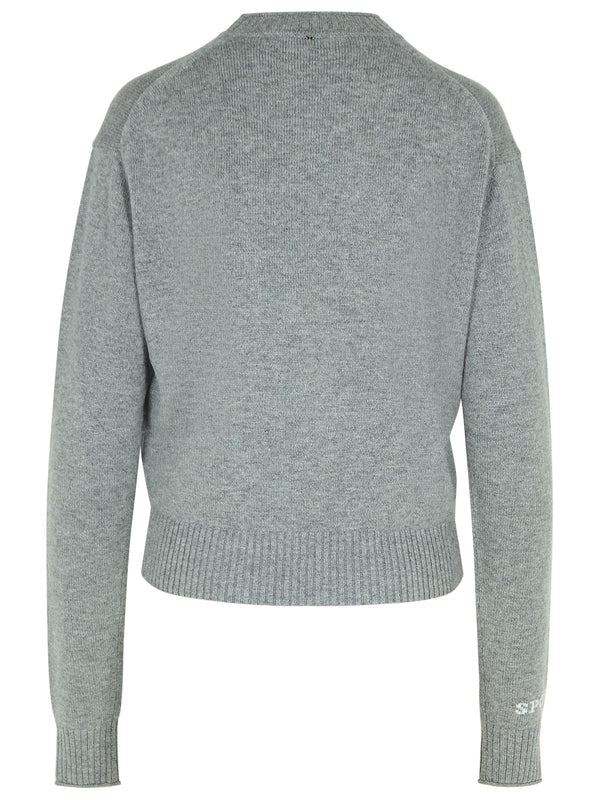 Agadir Logo Rib Wool Cashmere Knit