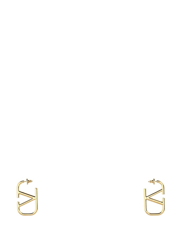 V Logo Earrings