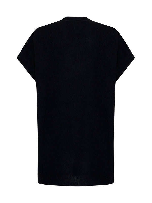 Half Sleeve V-neck Knit