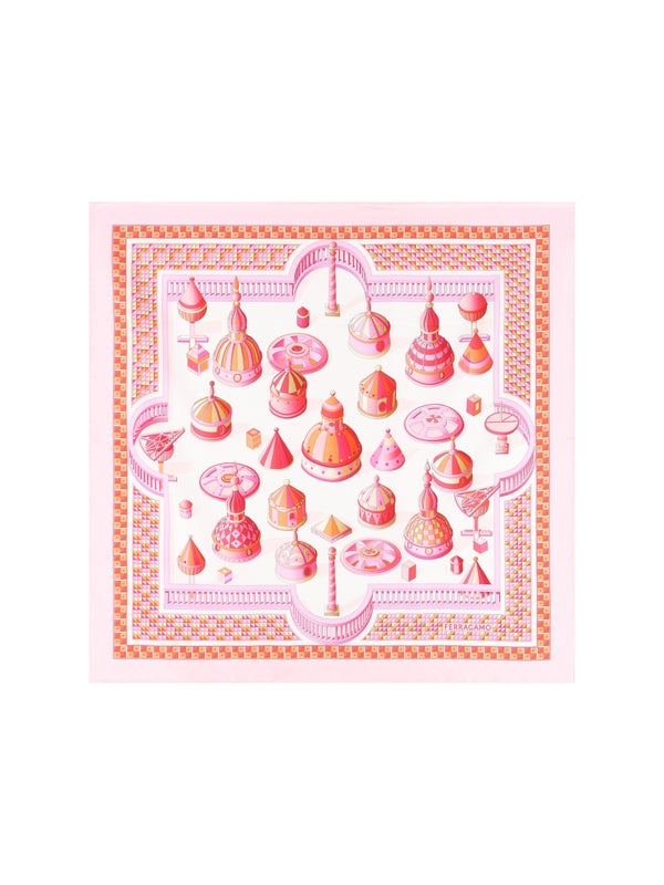 Nadir Graphic Print Silk Scarf