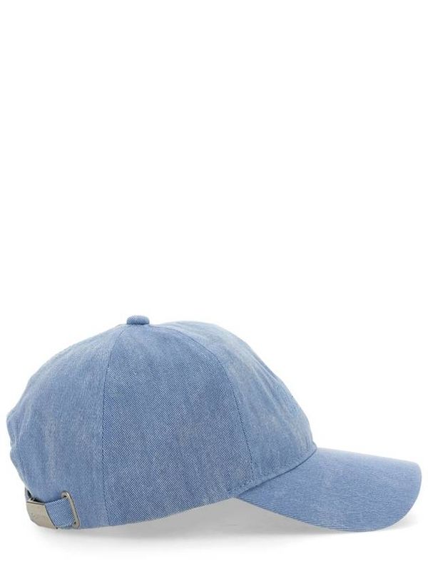 Logo Detail Denim Ball Cap