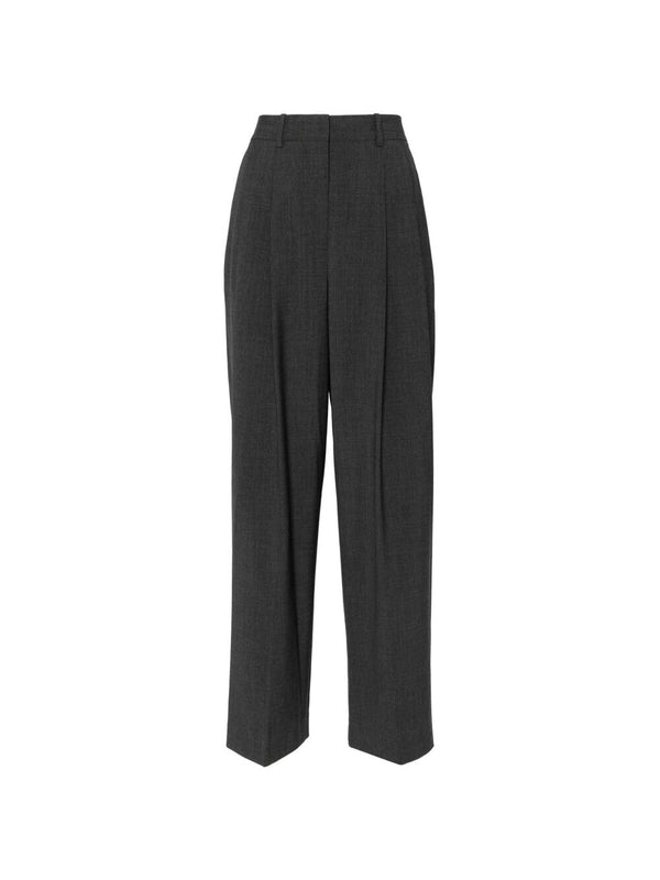 Double Pleats Wool Pants