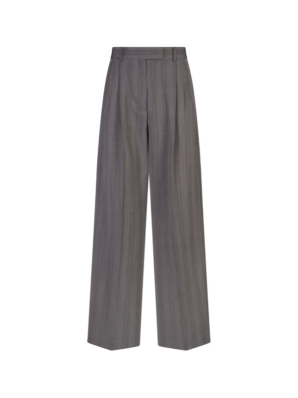 Wide Wool Pants