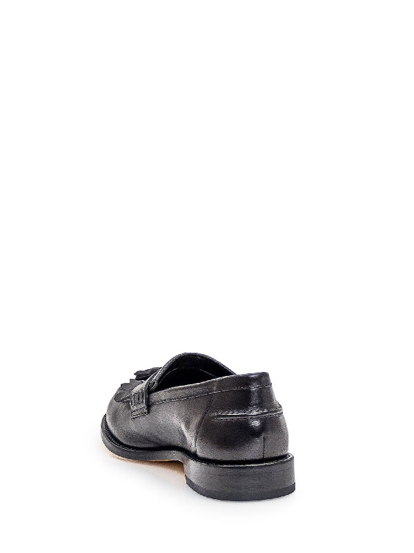 Tassel Decorated Leather Loafers
