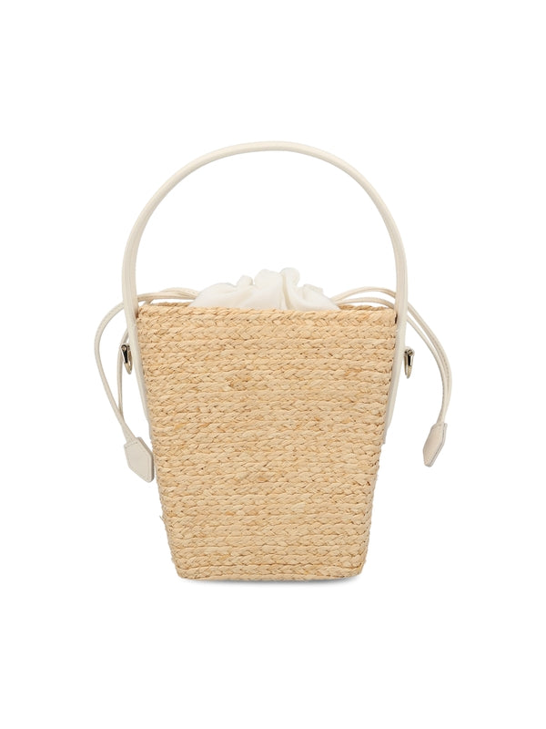 Viv Skate Raffia Mini Bucket Bag