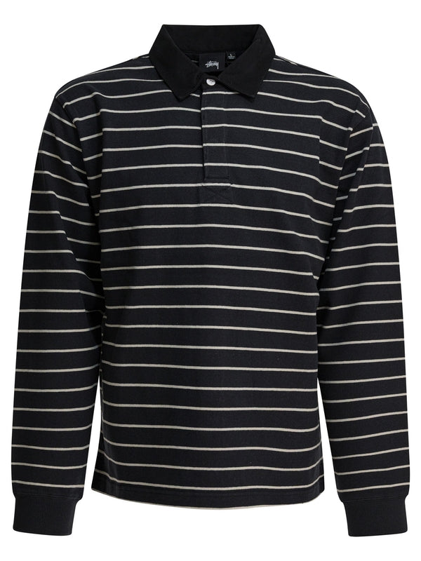 Stussy Black Polo Shirts