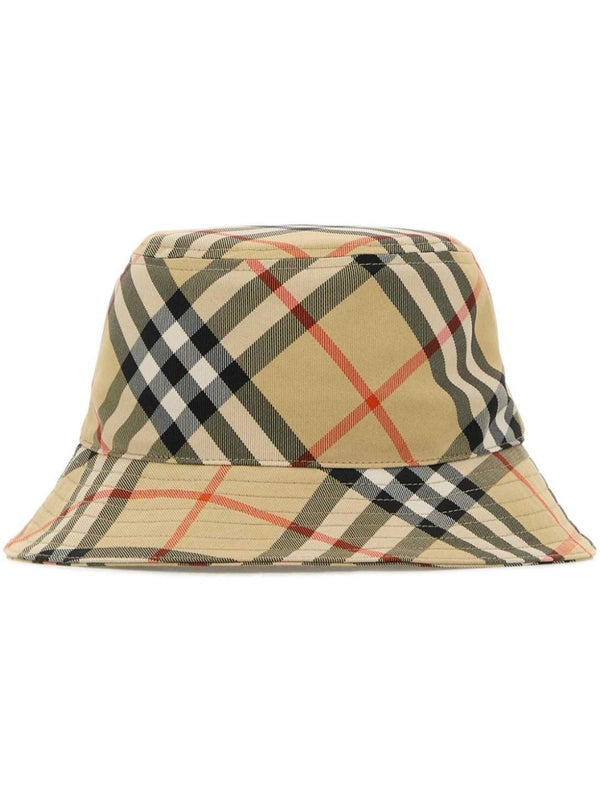 Ekd Check Pattern Bucket Hat