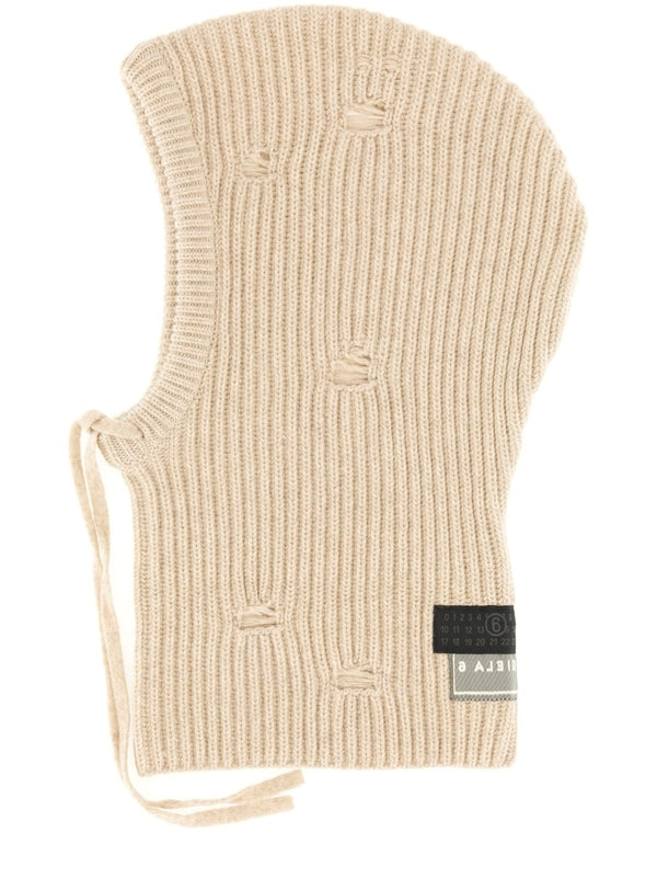 Mm6 Maison Margiela Beige Balaclava