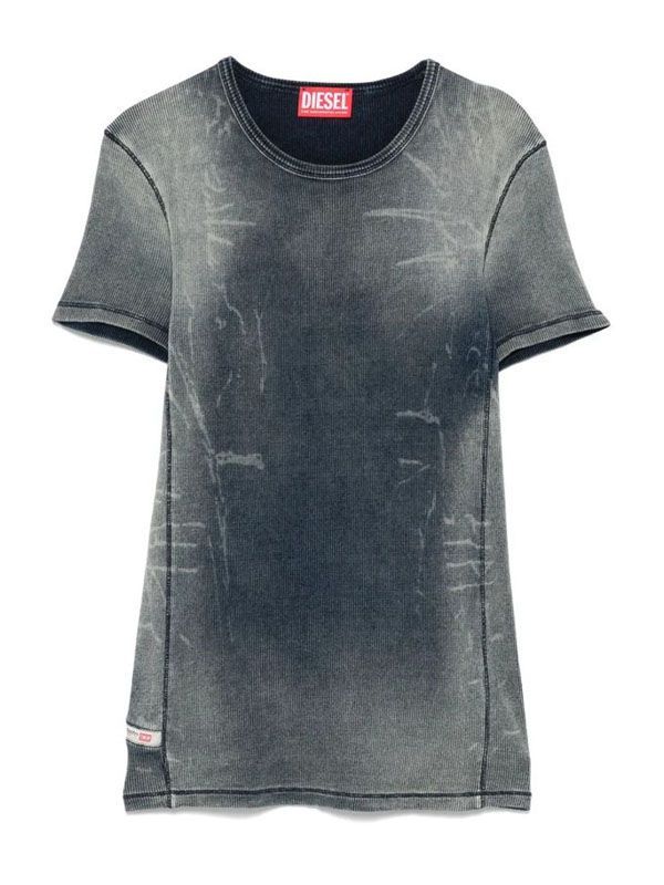 Stitch Washing Detail Cotton Short-Sleeve T-Shirt