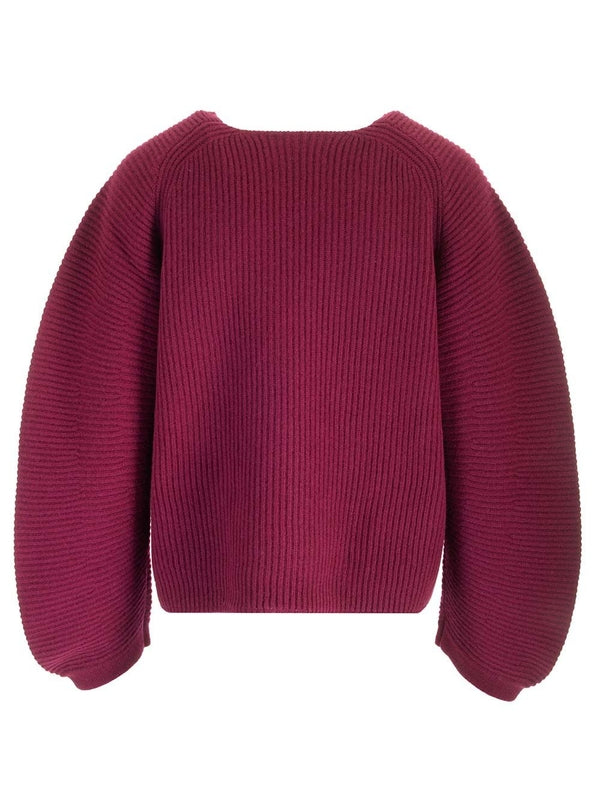 Wool Cashmere Ribbed Sweater