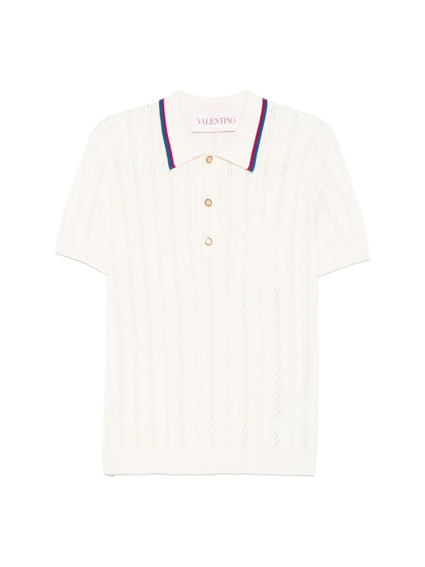 Valentino White Polo Shirts